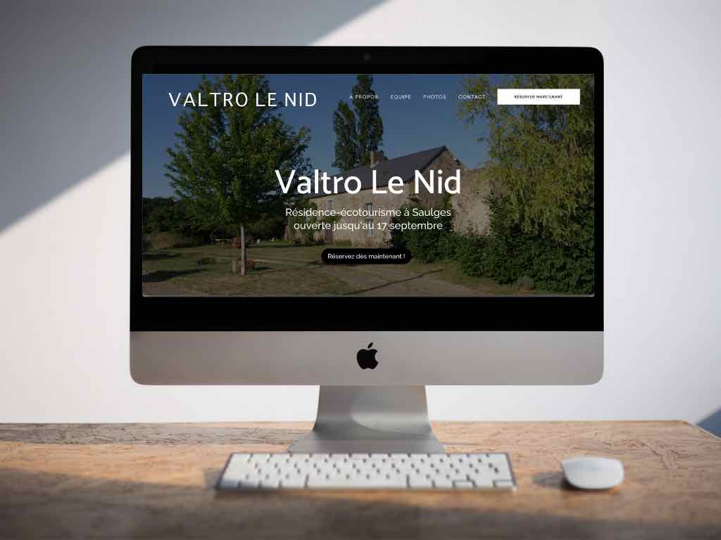 SITE CHAMBRE D'HÔTES - VALTRO LE NID - AGENCE CRÉATION SITE WEB - DARLOW PARIS
