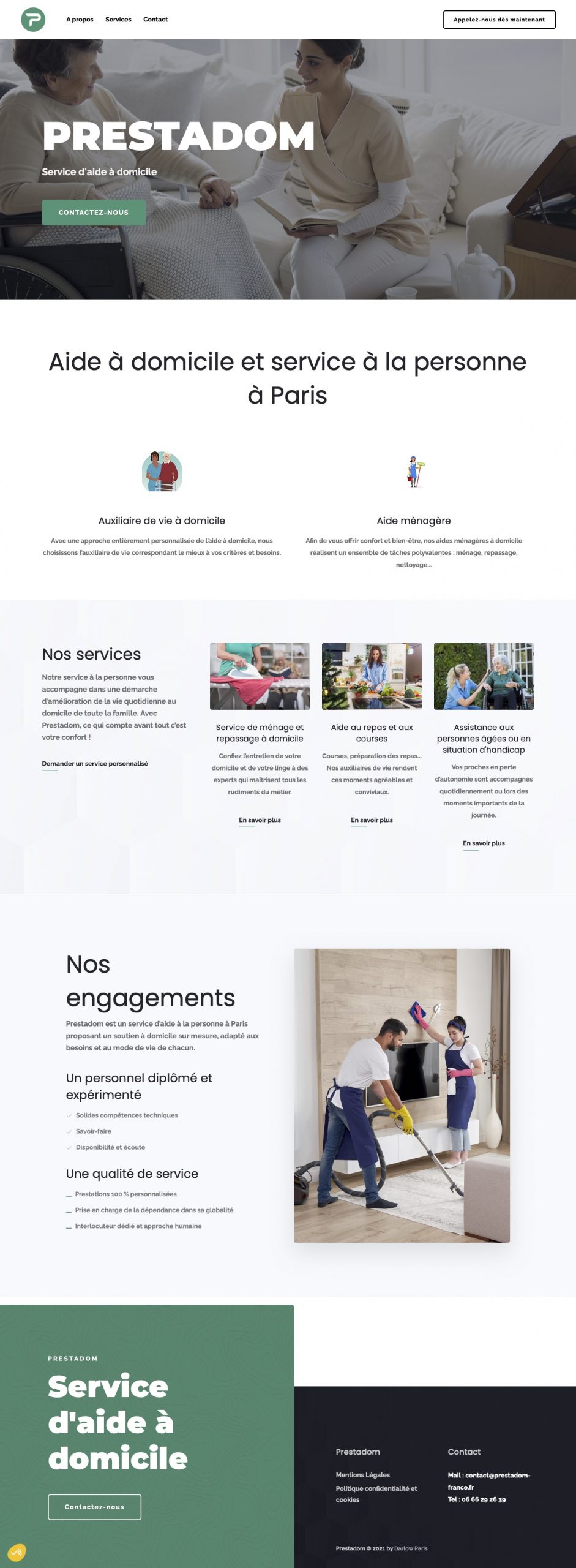 SITE VITRINE I PRESTADOM FRANCE I AGENCE DARLOW PARIS