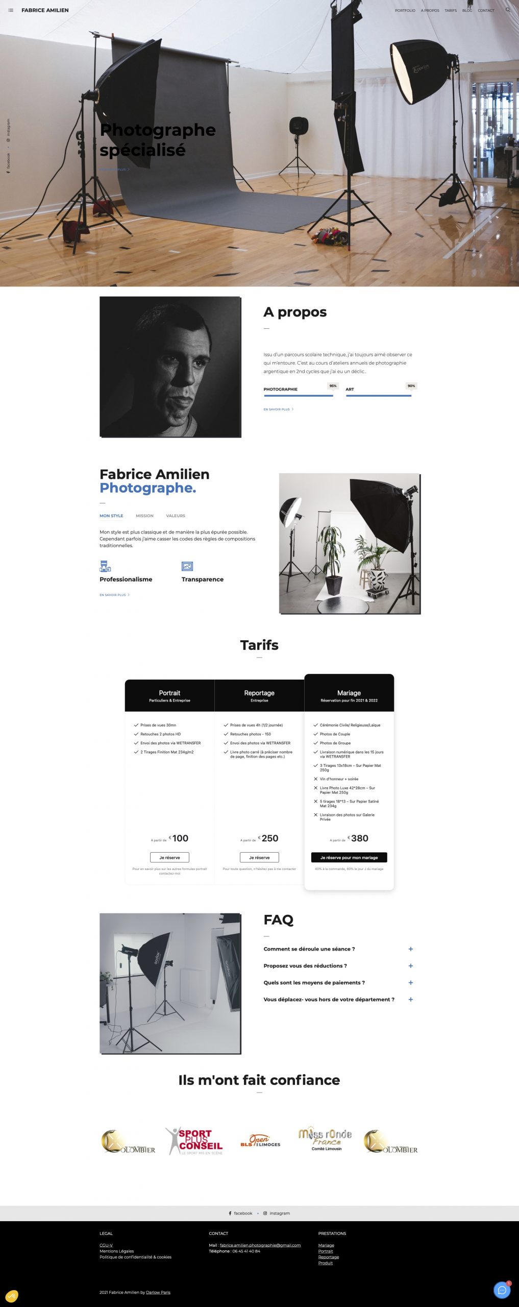 SITE PORTFOLIO PHOTOGRAPHE I FABRICE AMILIEN PHOTOGRAPHE I DARLOW PARIS